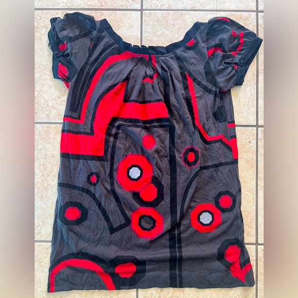 Zara psychedelic print tunic flared top. Size S. Excellent condition. - Picture 3 of 5